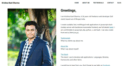 Desktop Screenshot of krishnakantsharma.com